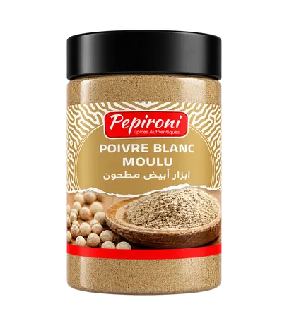 Poivre Blanc Moulu 140g — le produit
