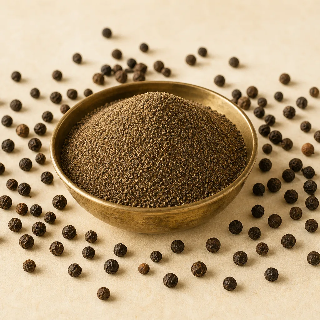 Poivre Noir Moulu 140g — le plat