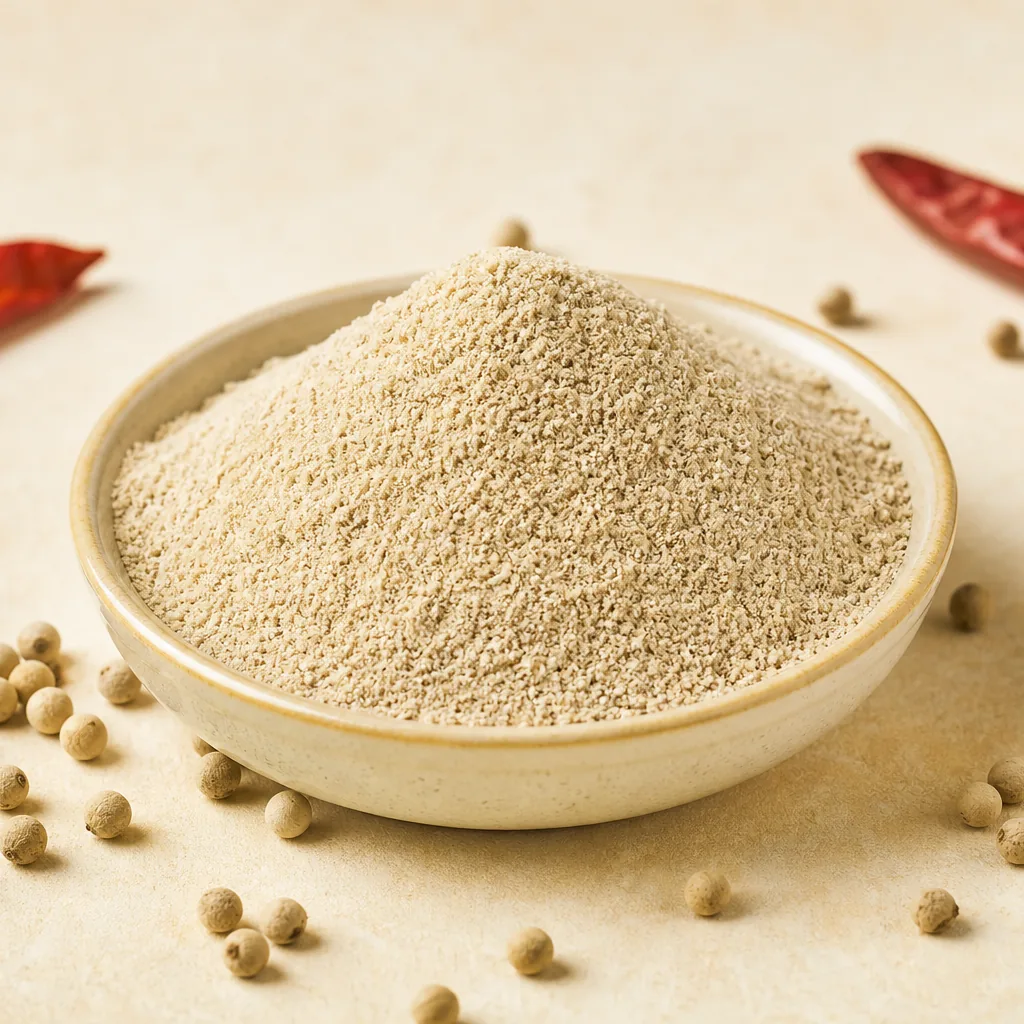 Poivre Blanc Moulu 140g — le plat